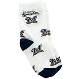 Milwaukee Brewers Toddler White All Over Team Logo Socks