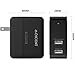 QICENT Portable 20 Watt Dual Usb Foldable Wall Charger Multi Usb Travel Adapter For Car Samsung Galaxy 5 s2 note 2 s5 iphone 6 5 Smartphone