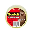 Scotch Commercial Grade Shipping Packaging Tape, 1.88 in x 54.6 yd, 1 Roll, Clear (3750)