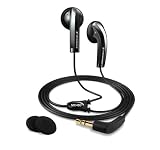 Sennheiser MX 460 Earbuds with Asymmetrical Cable Design (Black)