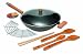 Joyce Chen Pro Chef 8 Piece Non-stick Flat Bottom 14 Inch Wok