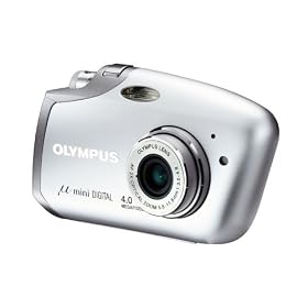 Olympus Mju Mini Silver Digital camera [4MP , 2 x Optical Zoom]