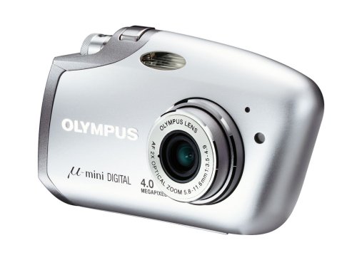 Olympus Mju Mini Silver Digital camera [4MP , 2 x Optical Zoom]