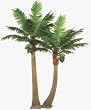 15' Artificial Queen Palm Tree