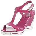 BCBGirls Women's Onella T-Strap,Berry Punch,7.5 M US