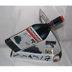Fackelmann Weinflaschenhalter aus Edelstahl - Flaschenhalter - Bottle stand