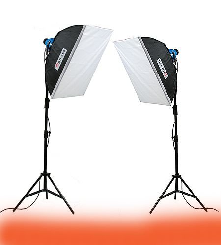 ePhoto 1600watt 2 LIGHTING KIT VIDEO PHOTOGRAPHY STUDIO SOFTBOX CONTINUOUS VIDEO LIGHTING KIT GREAT FOR CHROMAKEY CHROMA KEY GREEN SCREEN VIDEO PHOTOGRAPHY BY ePhoto INC. FL 100B