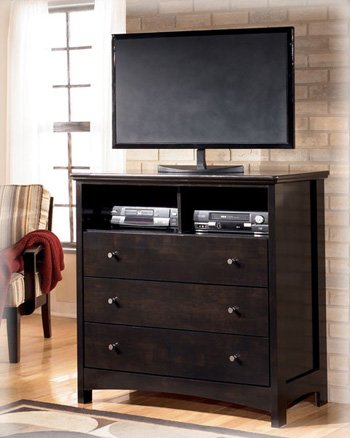 Contemporary Dark Brown Harmony Media Chest