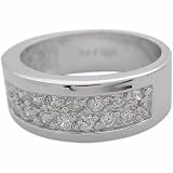 Sterling Silver Simulated Diamond CZ Diamond Ring / Band