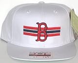 Boston Red Sox MLB Team Stripes Flat Bill Adjustable Snapback Baseball Hat