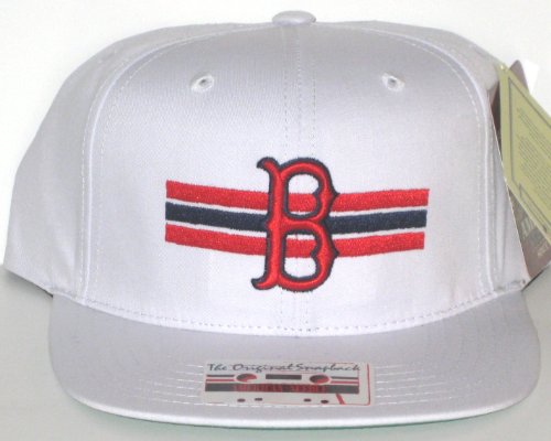 Boston Red Sox MLB Team Stripes Flat Bill Adjustable Snapback Baseball Hat