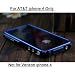 IPHONE 4 ALUMINUM BLADE METAL BUMPER CASE BLACK/Blue With Free screen protecter