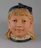 Review Bernard Bloch  / c1895 Bernard Bloch Eichwald girl form tobacco jar or humidor