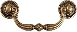 Bosetti Marella Louis XVI Brass Drop Pull, 4.84-by-1.97-Inch