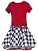New Red Black Scotty Dog Checked Circle Dress ~ 2T to 6X