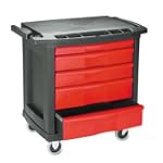 Rubbermaid FG773488 Black 5-Drawer Mo...