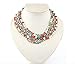 Oliasports® Twist Torsade Layers Colorful Ball Beaded Bib Choker Collar Necklace