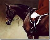 Faithful Field Hunter by Janet Crawford - Equine Horse Art Ceramic Accent Tile 8" x 10" Kitchen Shower Backsplash