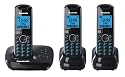 Panasonic KX-TG5523EB DECT Trio Digital Cordless Phone Set with Answer Machine - Black