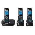 Panasonic KX-TG5523EB DECT Trio Digital Cordless Phone Set with Answer Machine - Black