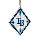 MLB Tampa Bay Devil Rays Art Glass Ornament