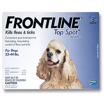FRONTLINE Top Spot for Dogs 23-44 lbs 3 Month - Applicators: 0.045 oz.