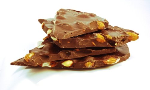 Sugar Free Dark Chocolate Almond Bark, 8 Oz Cello 