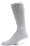 3 Pairs Men Healthy Circulation Diabetic Crew Socks
