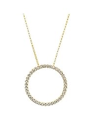 14K Yellow Gold Diamond Necklace - 1.00 Ct. -- LIFETIME WARRANTY