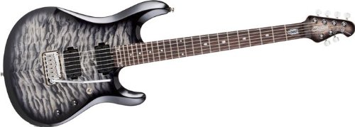 Sterling by Music Man JP100 John Petrucci Electric Guitar with Gig Bag (Transparent Black) On Sale