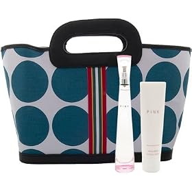 Pink by Victoria's Secret for Women 3 Piece Set Includes: 1.7 oz Eau de Parfum Spray + 3.4 oz Blushing Body Lotion + Handbag