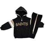 New Orleans Saints Toddler Full Zip Hooded Jacket and Pant Set