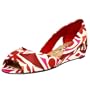 Bandolino Women's Wesken Open Toe Casual,Red Multi,7.5 M