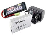 Combo: Tenergy 1-4 Cells Li-PO/Li-Fe Balance Charger with 11.1V Tenergy 1600mAh 20C LiPO Battery Pack for Airsoft Gun