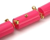 Make Your Own Christmas Crackers - Glossy Hot Pink with Gold Trim/Pk 6