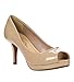 Women's Comfort Insole Mid Heel Peep Toe Pump