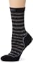 KEEN Concord Stripe Crew Lite Sock,Charcoal/Smoke,Large