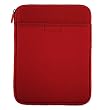 FLEECE Vertical Padded Case with Extra Pocket (Red) for the Apple iPad 2 / New iPad / iPad 3