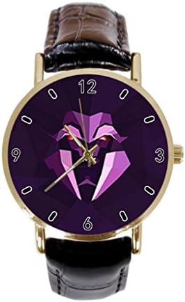Transformers Prime Megatron Custom Simple Leather Strap Golden Watch Men And Women