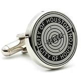 Houston Manhole Man Hole Cover Cufflinks Cuff Links