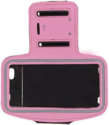 Pioneer TEC Sports Exercise Armband for Apple iPhone 10 plus Running Pouch Touch Compatible Key Holder Pink