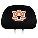 FANMATS NCAA Auburn Tigers Head Rest Covers, 2-Pack, black, 