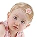Toddler Carnation Wispy Clippy Hair Clip - Best No Slip Barrette for Fine Hair(TD8-Cream)