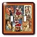 Sandy Mertens Vintage Halloween Designs - Sexy Ladies of Halloween Collage - Light Switch Covers - double toggle switch