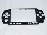 black psp 2000 slim front faceplate * 3 pcs screen protectors