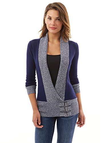 PattyBoutik Women's Embellish Buckle Pullover Sweater