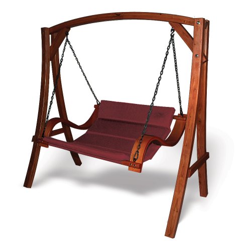 Hammaka 7059-HMKA Double Nami Chair with Arch Stand Burgundy