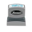 Xstamper "COMPLETED" Title Stamp, 1 .625 x 0.5 Inches, Blue (1026)