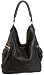 Linea Pelle Dylan Large Hobo,Black,