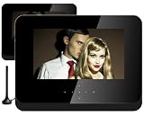 Produkt-Bild: Odys Duo Tragbarer DVD-Player/Fernseher mit Touch-Bedienfeld und zus&auml;tzlichem 17,8 cm (7 Zoll) Bildschirm (USB, DVB-T) schwarz